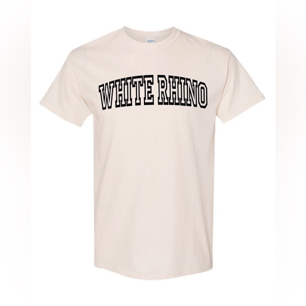 White Rhino Cannabis Strain NWT Men’s Natural Cotton Shirt - M, L, or XL